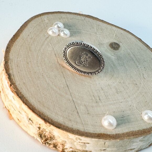 Vintage BRIAR Tie Clip Silver Tone Men Elegant Timeless Jr Oval - Picture 3 of 8